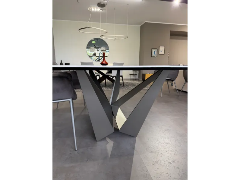 Tavolo in ceramica sagomato Tavolo skorpio keramik Cattelan italia a prezzo ribassato