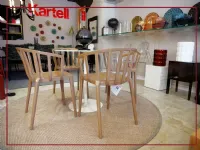 Tavolo in vetro quadrato Thierry bistrot Kartell in offerta outlet