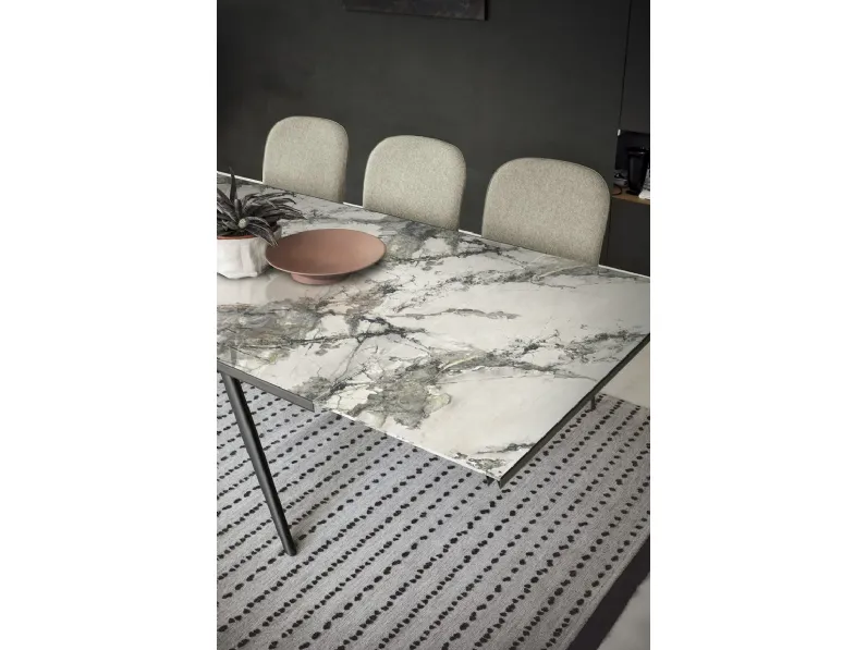 Tavolo in vetro rettangolare Tiffany evo system Sedit a prezzo ribassato