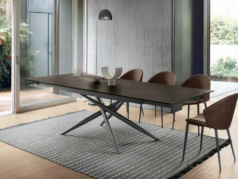 Tavolo in vetro rettangolare Tiffany evo system Sedit a prezzo ribassato