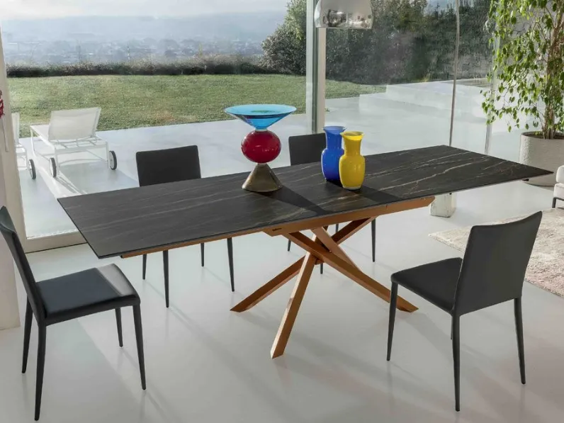 Tavolo rettangolare in ceramica Tokyo di Altacom in Offerta Outlet