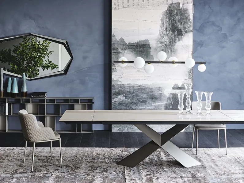 Tavolo Tyron Keramik Drive di Cattelan Italia in offerta outlet.