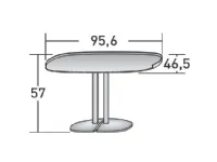 Tavolino design Victoria di Flou a prezzo ribassato