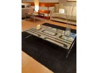 Tavolino design Tavolino vetro argentato di Ciacci a prezzo ribassato