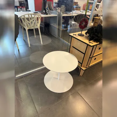 Tavolino Cappellini modello Gong bianco in OFFERTA OUTLET