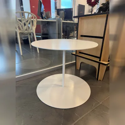 Tavolino Cappellini modello Gong bianco in OFFERTA OUTLET