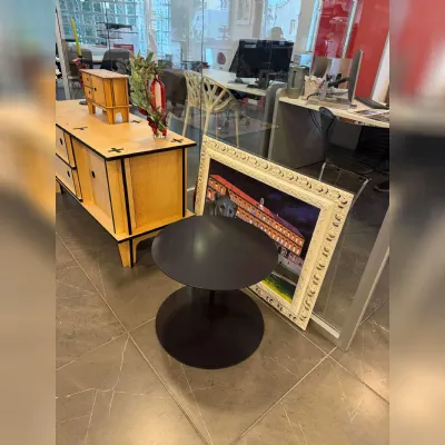 Tavolino Cappellini modello Gong nero  in OFFERTA OUTLET