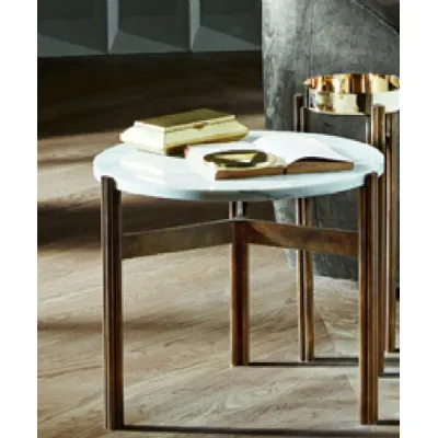 Tavolino design Twelve marmo di Gallotti & radice a prezzo ribassato
