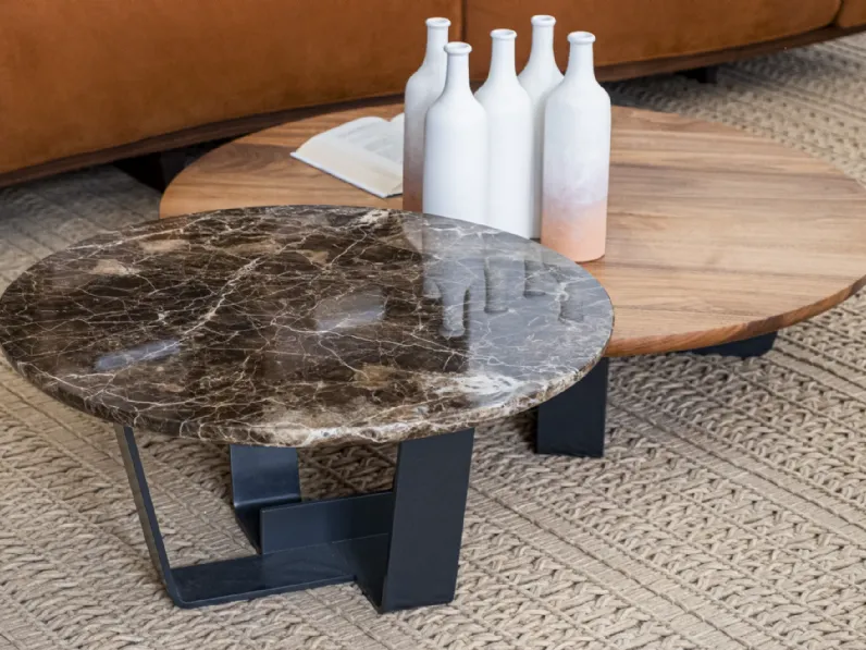 Tavolino Riva 1920 modello Kohi marble in OFFERTA OUTLET