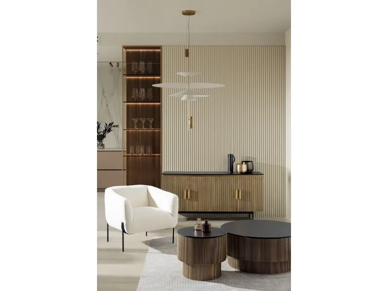 Tavolino design Virat d90 di Bizzotto a prezzo ribassato