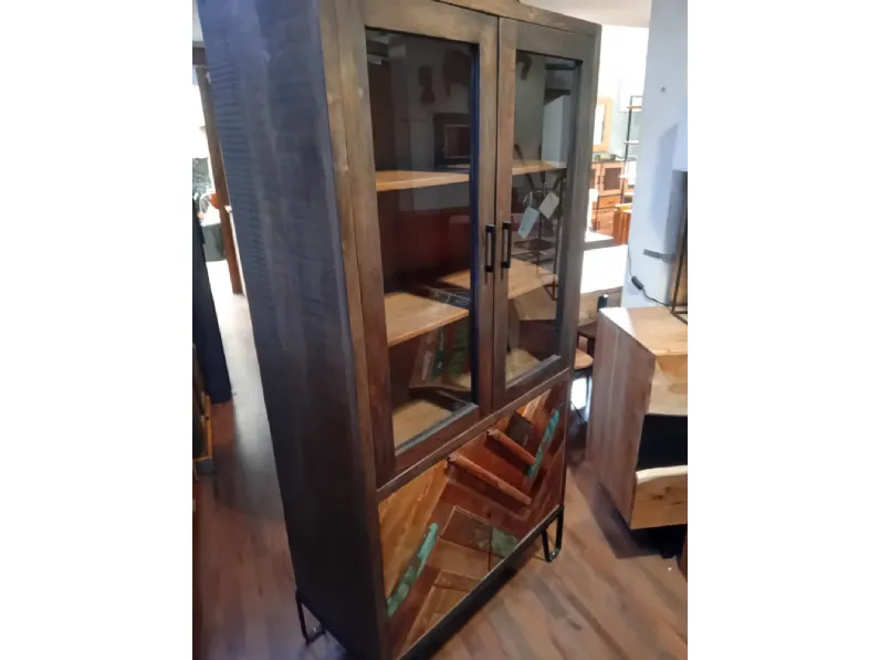 Vetrinetta  vetrina rennes stile vintage  Outlet etnico in legno a prezzo Outlet