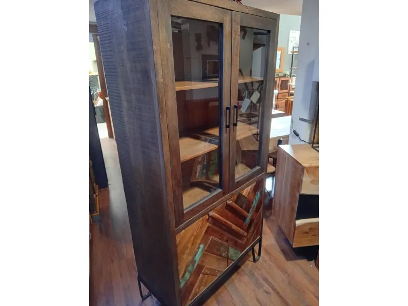 Vetrinetta  vetrina rennes stile vintage  Outlet etnico in legno a prezzo Outlet