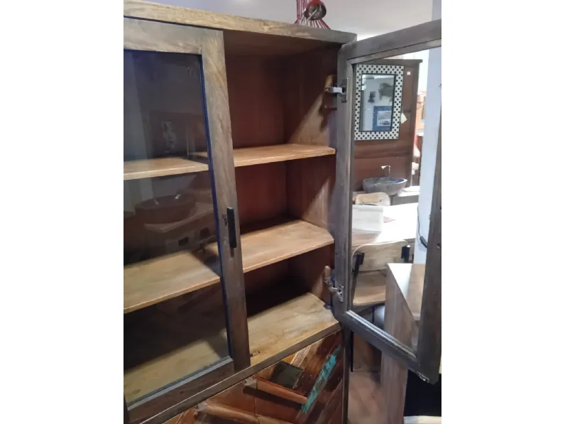 Vetrinetta  vetrina rennes stile vintage  Outlet etnico in legno a prezzo Outlet