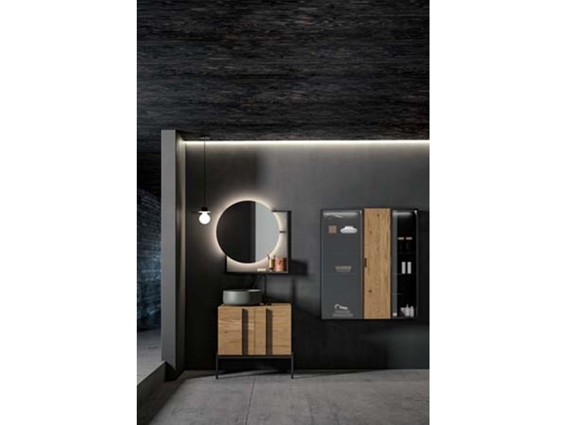 Birex Mobili Da Bagno.Mobile Arredo Bagno Sospeso Birex Sidero A Prezzo Scontato