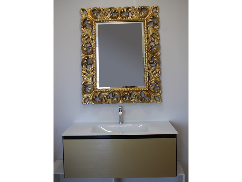 Accessori Bagno Roma Eur.Mobile Bagno Euro Bagno Refled Oro Lavabo Integrato Con Un Ribasso Del 61