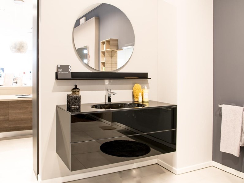 Arredo Bagno In Vetro.Mobile Bagno In Vetro Font Scavolini Outlet