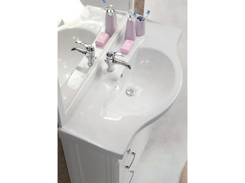 Miglior Prezzo Arredo Bagno.Mobile Per Il Bagno Classico Artigianale Beatrice Bianco 105cm Il Miglior Prezzo