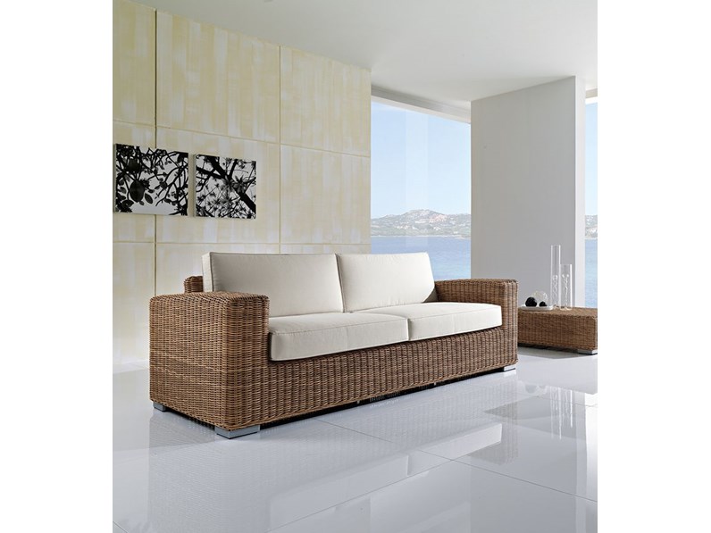 Arredo Giardino Outlet etnico Divano penelope rattan sintetico A PREZZI ... - ArreDo GiarDino Outlet Etnico Divano Penelope Rattan Sintetico A Prezzi Outlet N1 953378