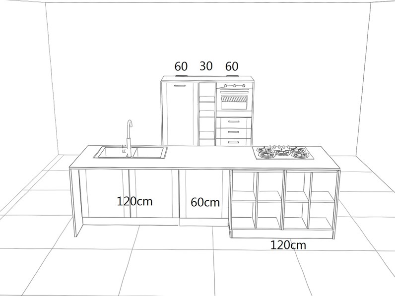 Offerta Cucina Isola Astra Cucine Dada