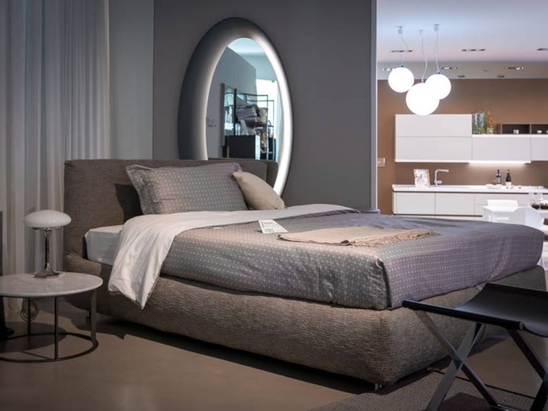 Letti Flou Una Piazza E Mezza.Letto Merkurio Flou In Offerta Outlet