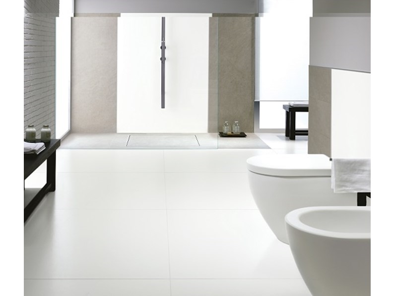 Pavimento in ceramica di Cotto d este KERLITE ULTRAWHITE 