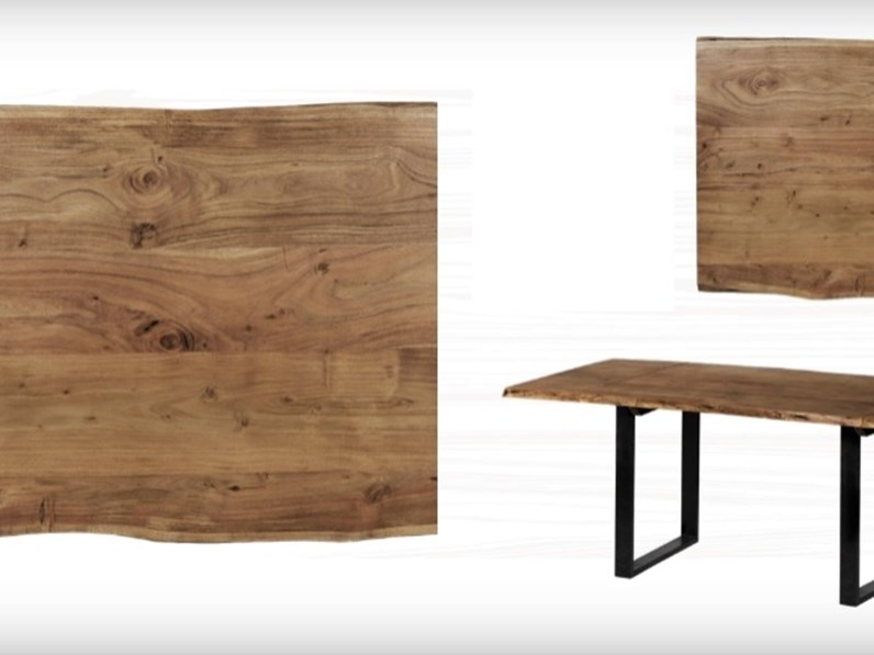 Tavolo In Legno Rettangolare Tavolo Maui Legno Tronco Unico Massello Di Teak Nuovi Mondi Cucine In Offerta Outlet